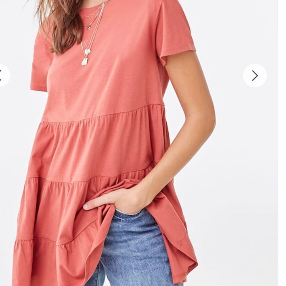 NEW Forever 21 Flounce tiered blouse